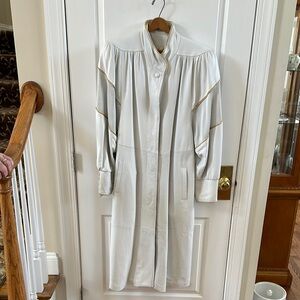 Vintage Snow White leather jacket with beautiful gold rope accents.